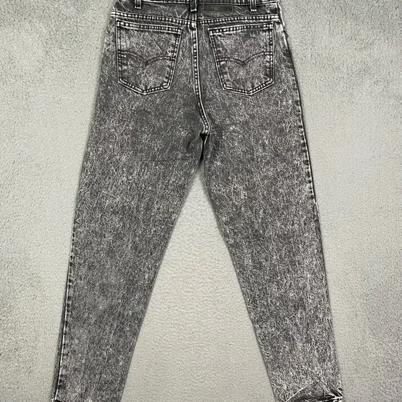 Vintage 80s‎ Levi’s 550 stone washed black tab jeans - Picture 5 of 6